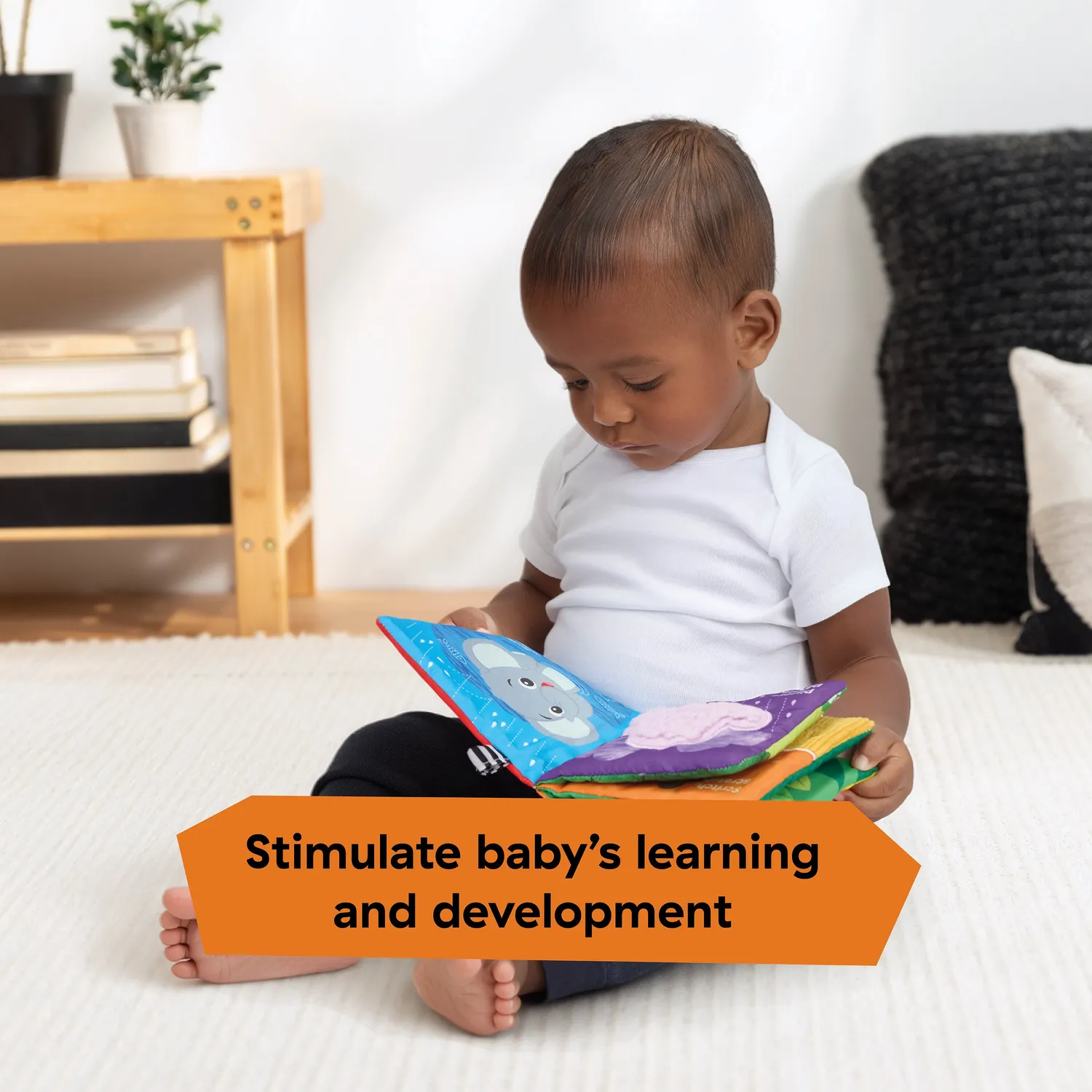 Baby Einstein Nature Sounds Stoffbuch Softbuch mit Rassel ab 0 Monate