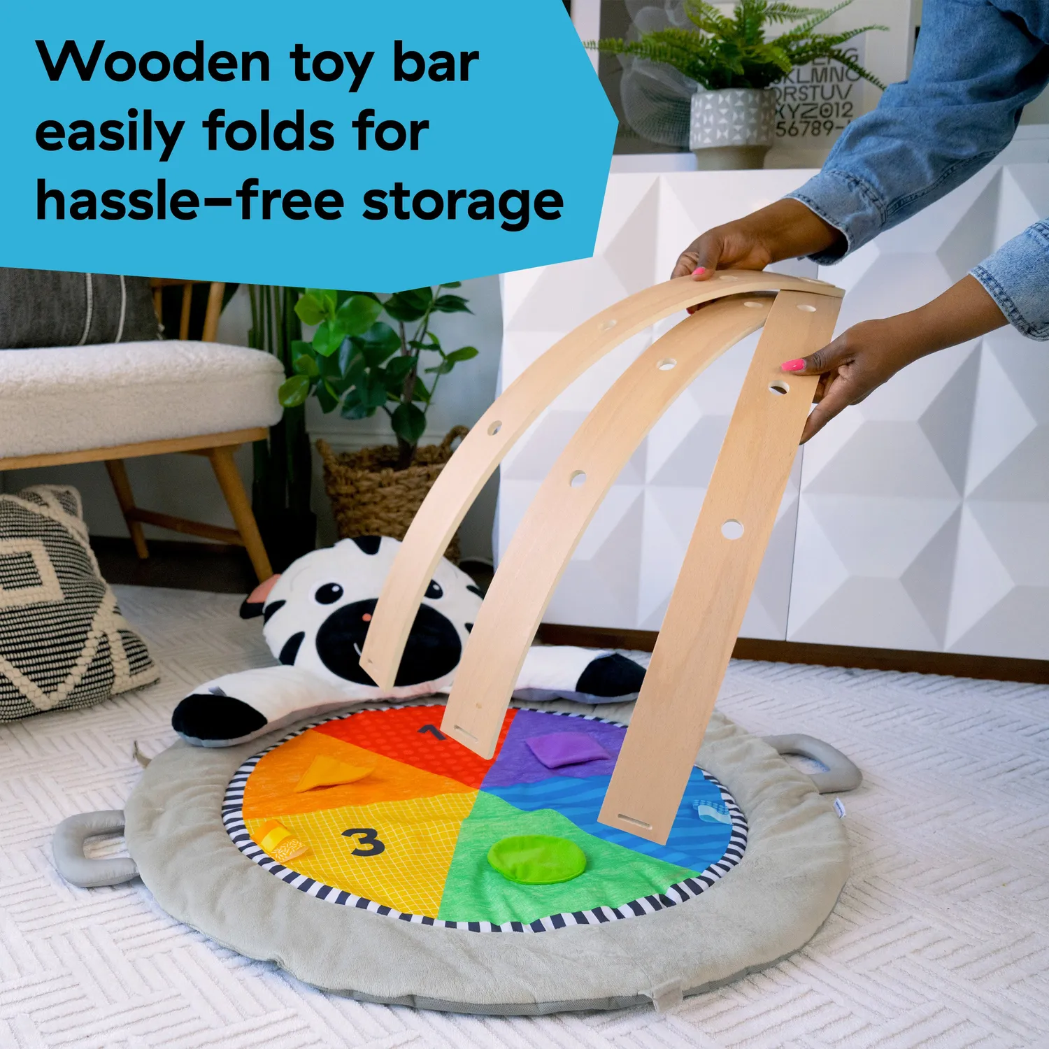 Baby Einstein Zen Activity Gym Spieldecke Holz