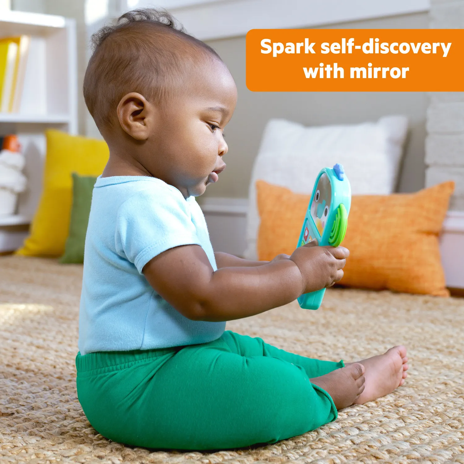 Bright Starts Elephone Spielhandy Musik Licht Spiegel ab 6 Monate