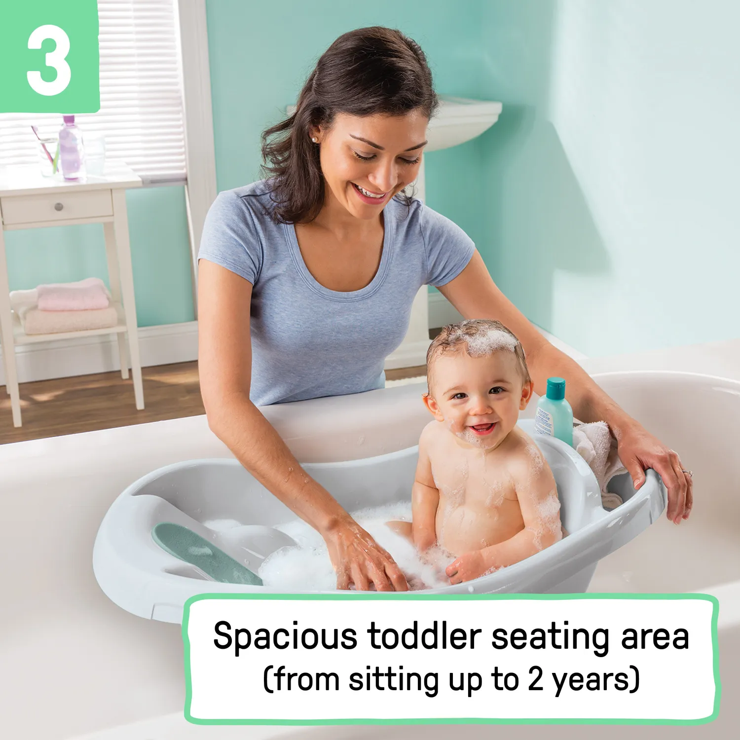 Ingenuity Comfy Clean Deluxe Babybadewanne 0-24 Monate