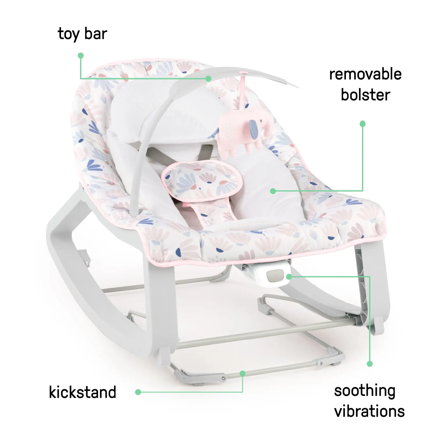 Ingenuity Keep Cozy 3-in-1 Babyliege Burst