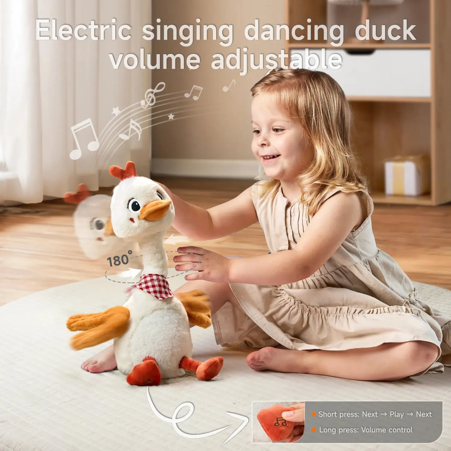 TUMAMA Tanzende Ente singend sprechend 33cm