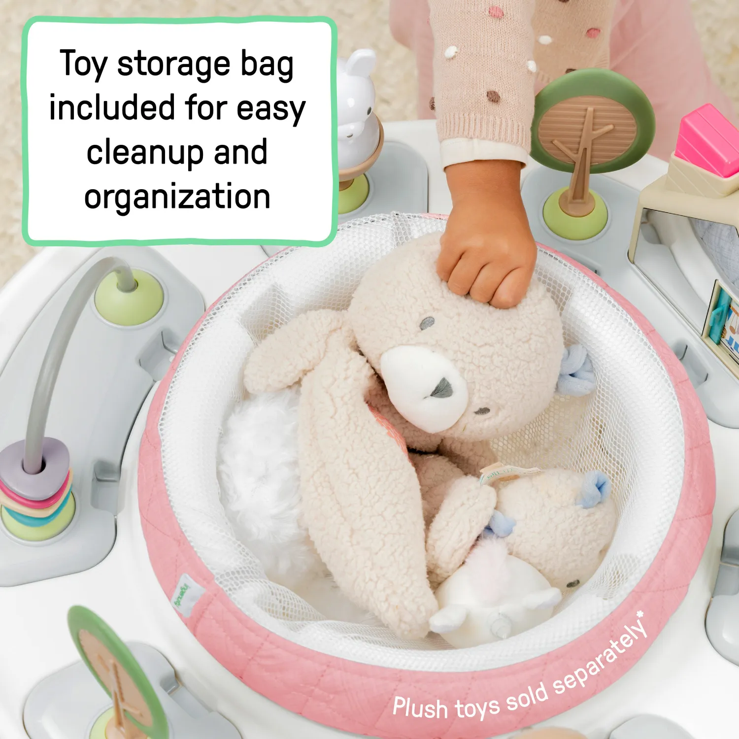 Ingenuity Spring & Sprout First Forest Jumper 2-in-1 Hüpfer Tisch