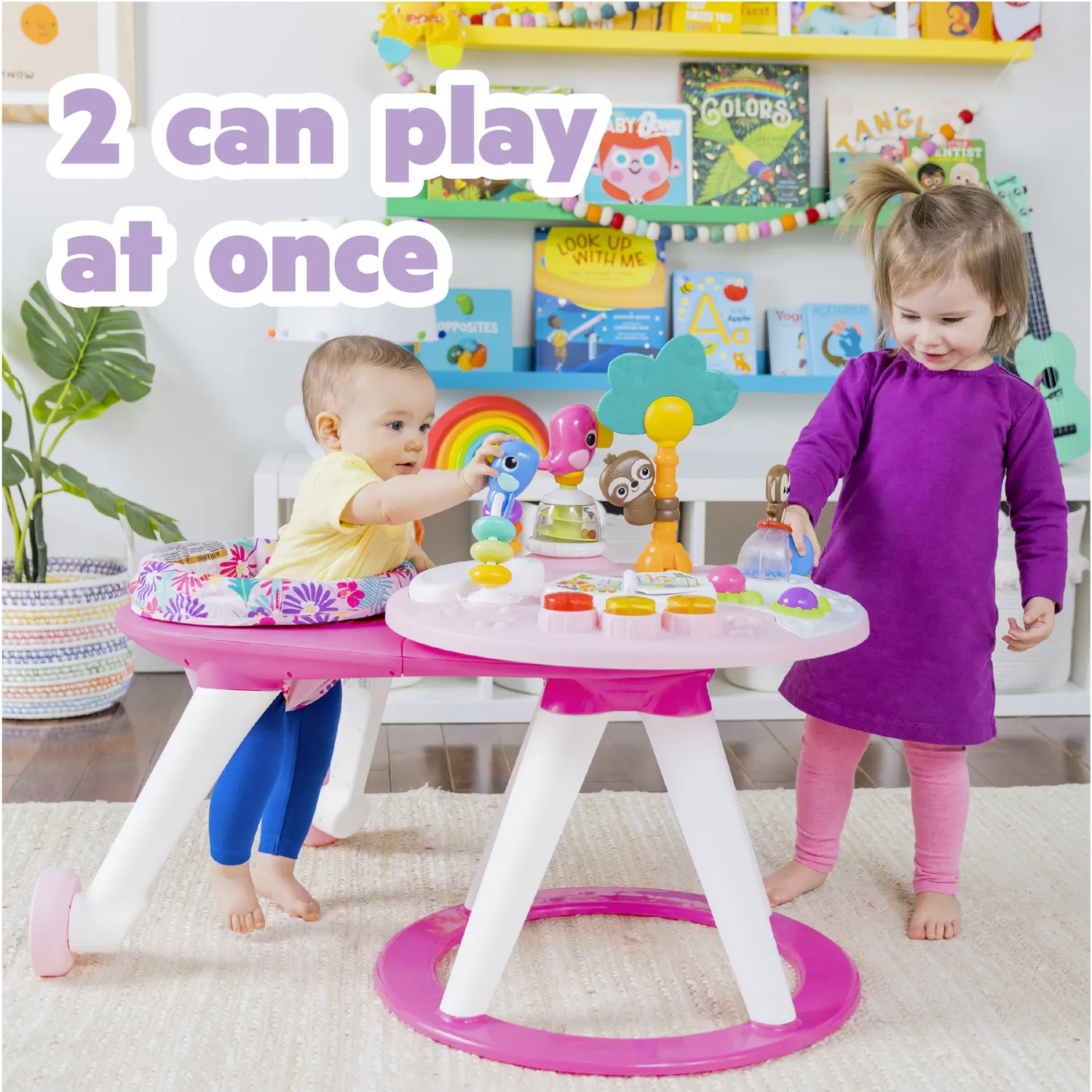 Bright Starts Around We Go 2-in-1 Aktivcenter Tropic Coral