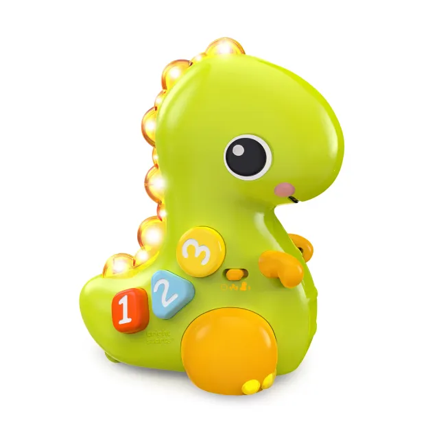 Bright Starts Go Go Dino Krabbelspielzeug Licht Musik