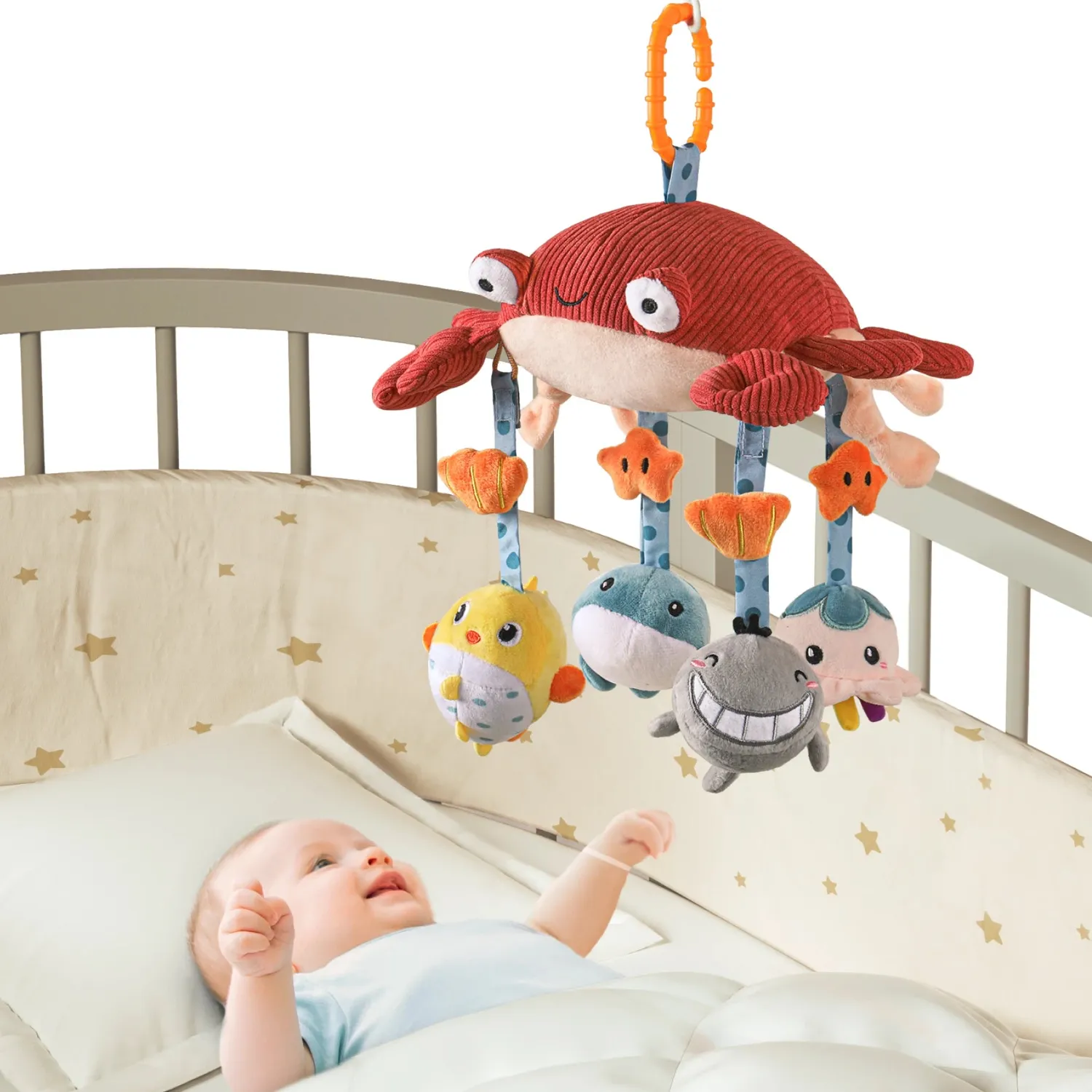 TUMAMA Ocean Anhängespielzeug mit Spiegel 5-teilig plüsch