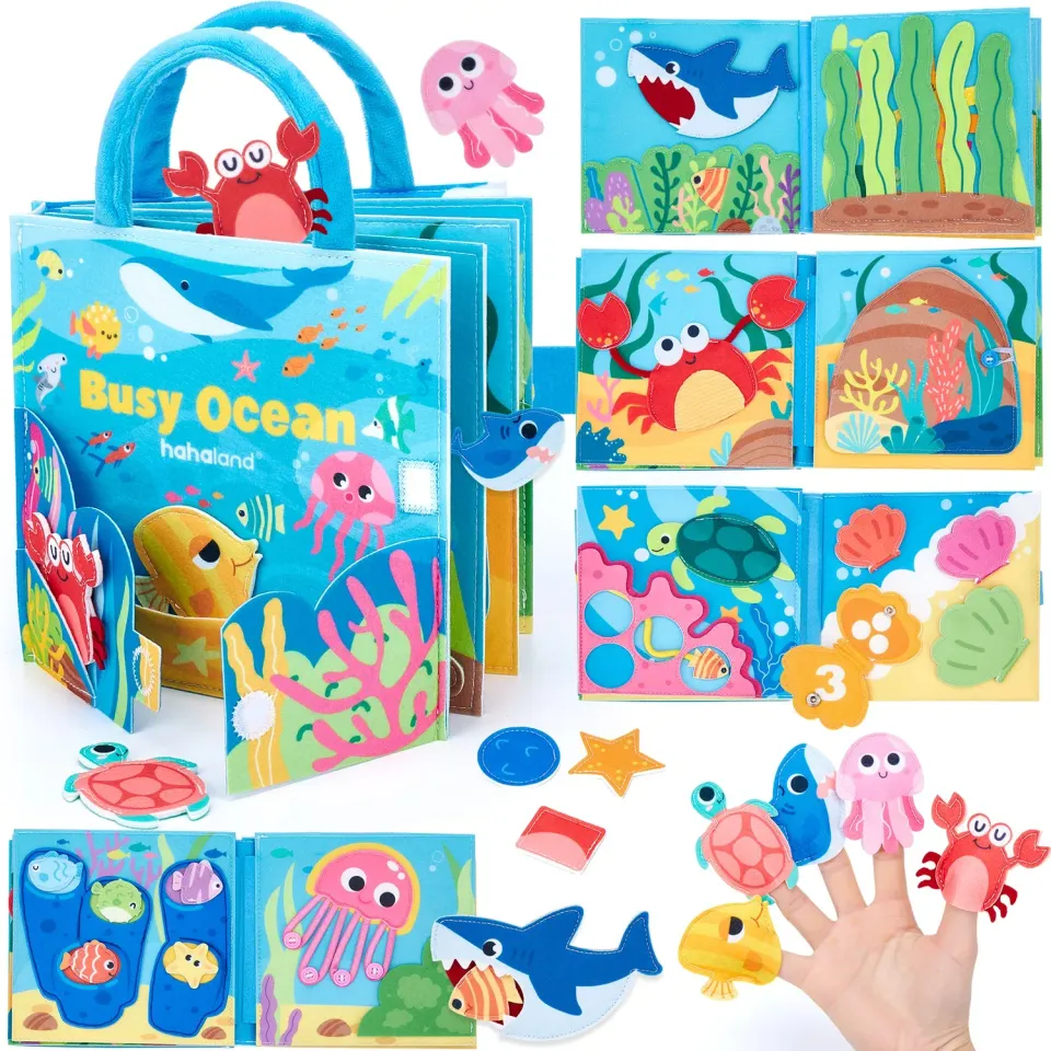 hahaland Ocean Busy Book Quiet Book Filz Ozean