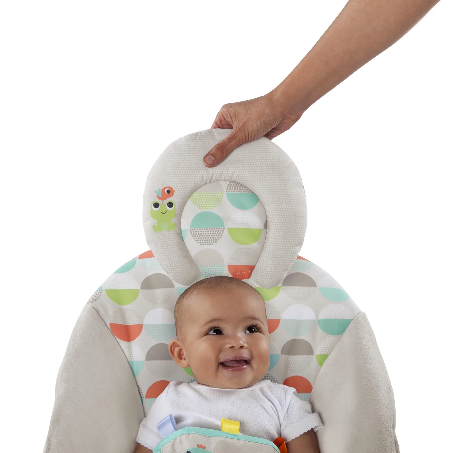 Bright Starts Happy Safari Babywippe mit Vibration 0-6 Monate