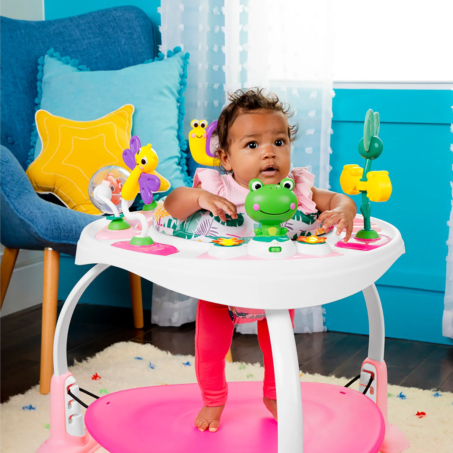 Bright Starts Bounce Bounce Baby Activity-Center Playful Palms
