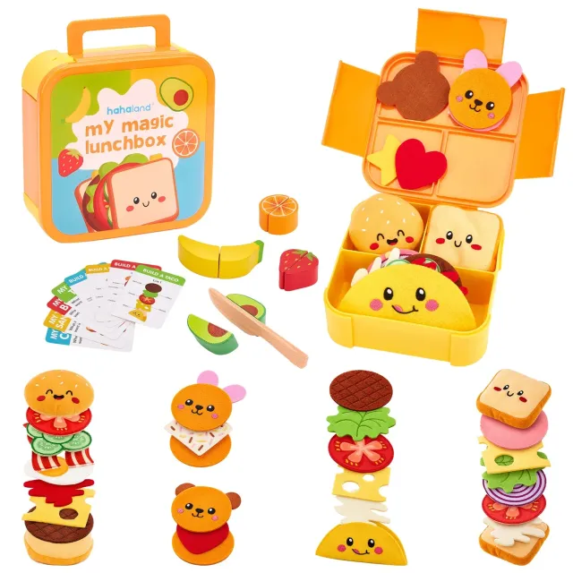 hahaland Tiny Chef Lunchbox Holzspielzeug schneidbar