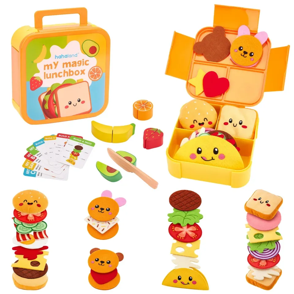 hahaland Tiny Chef Lunchbox Holzspielzeug schneidbar