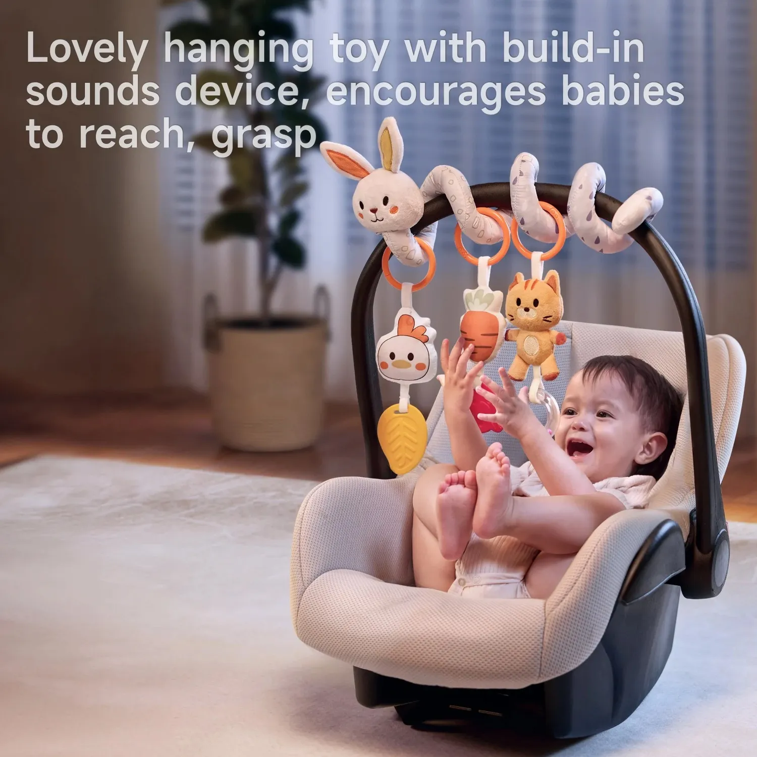 TUMAMA TM336 Spielbogen Kinderwagen Spirale 2in1 Hase