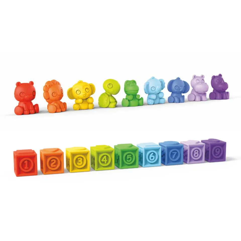 Bright Starts Cubes Cuties Badespielzeug 18-teilig stapelbar