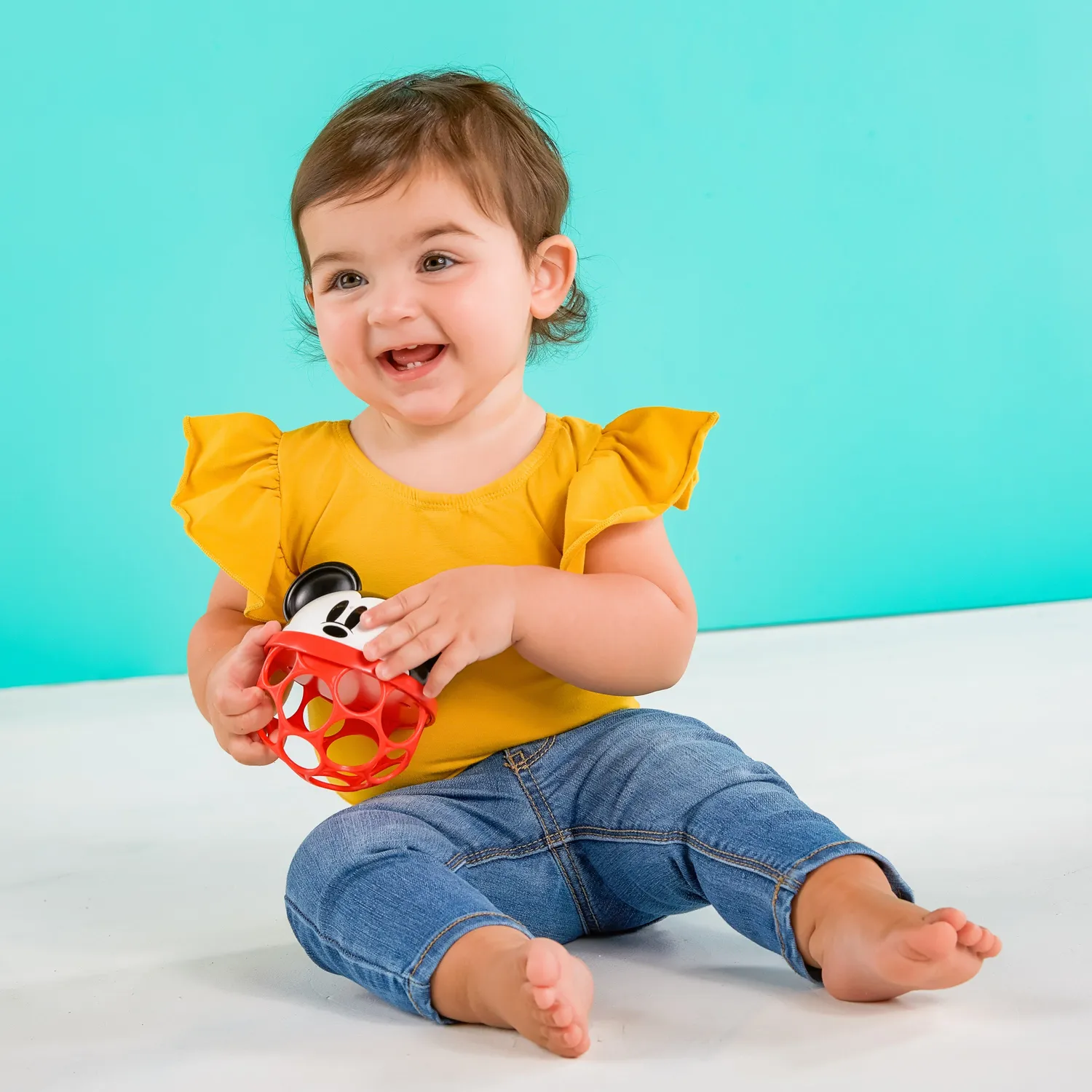 Disney Baby Mickey Oball Rassel Greifspielzeug Rot