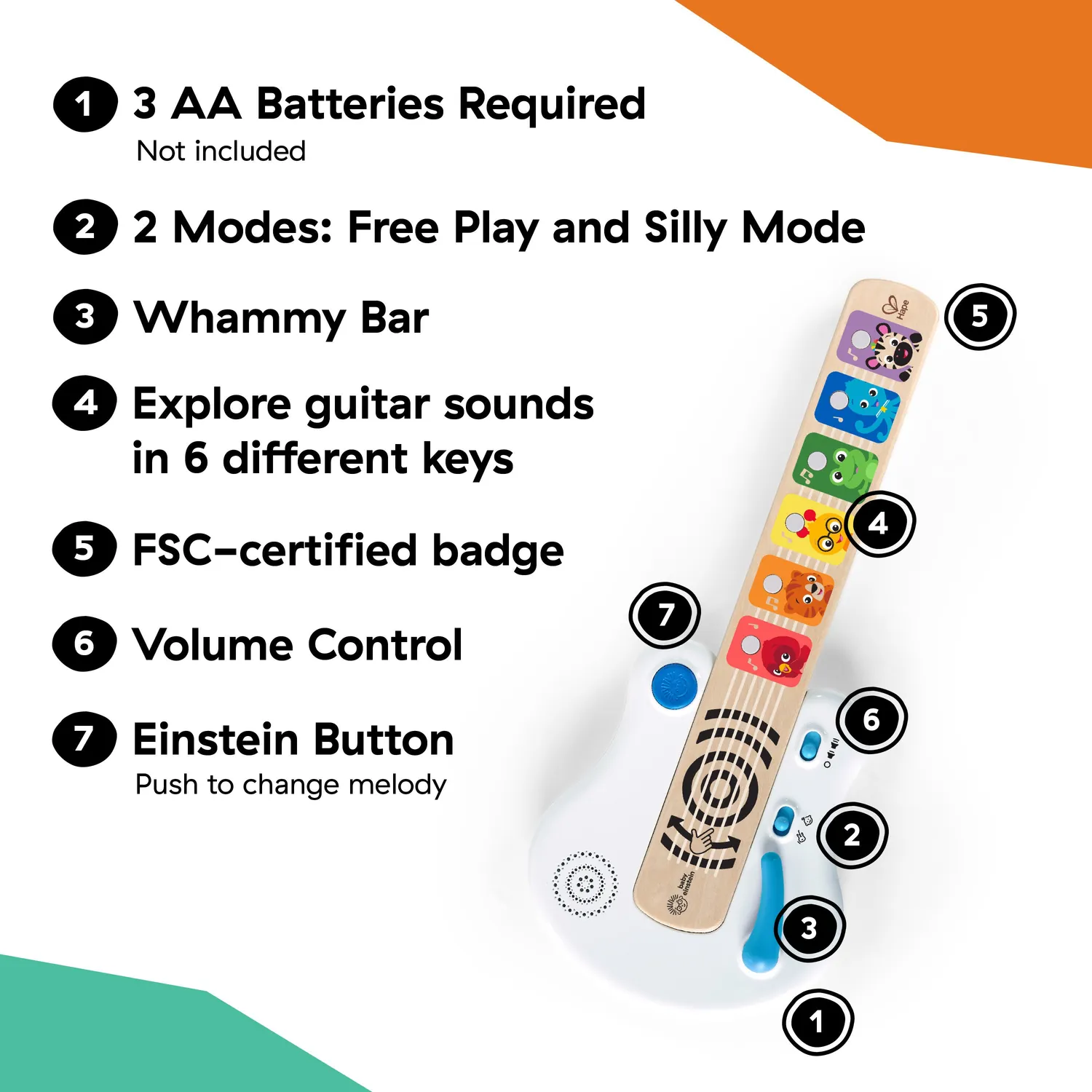 Baby Einstein Strum Along Songs Gitarre Holz