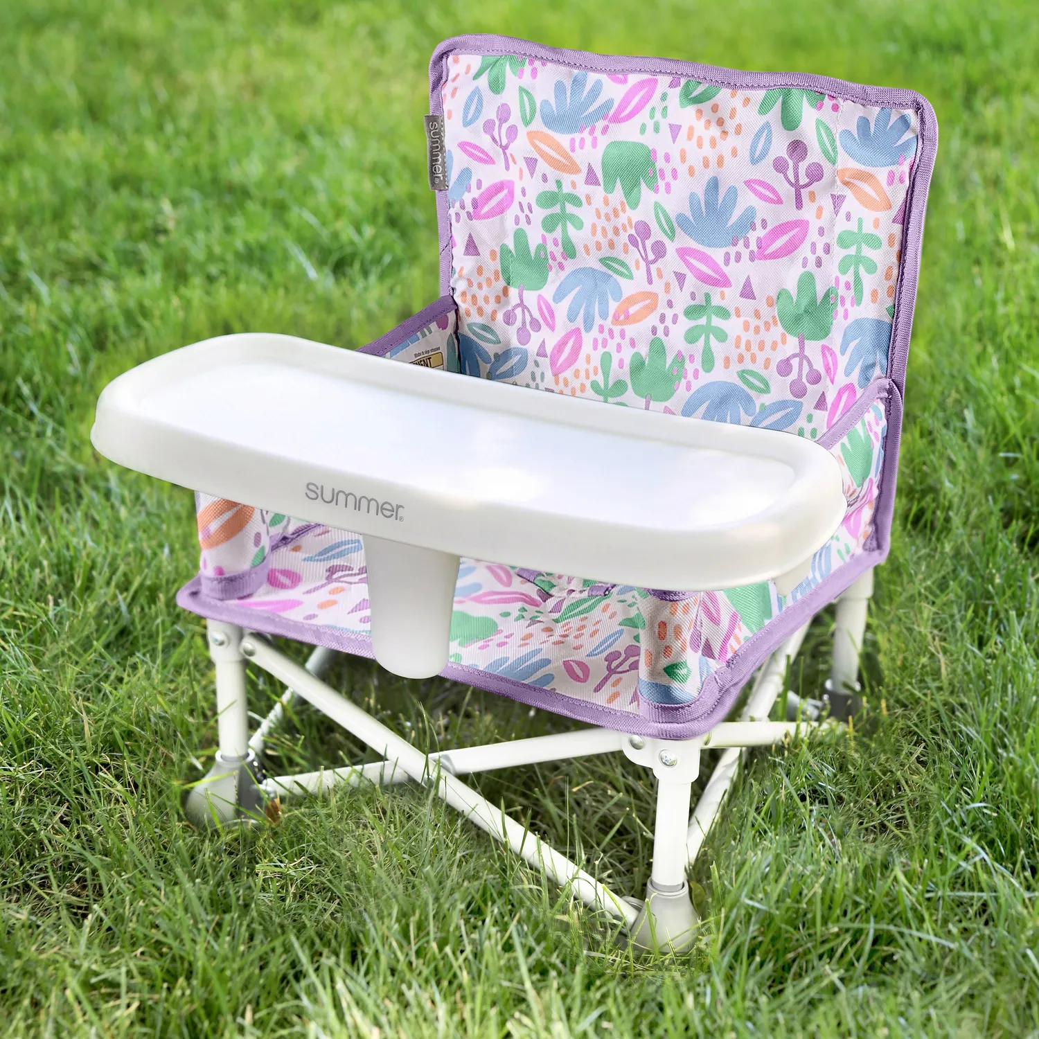Summer Pop n Sit DLX Joyful Geo Boostersitz mit Tablett