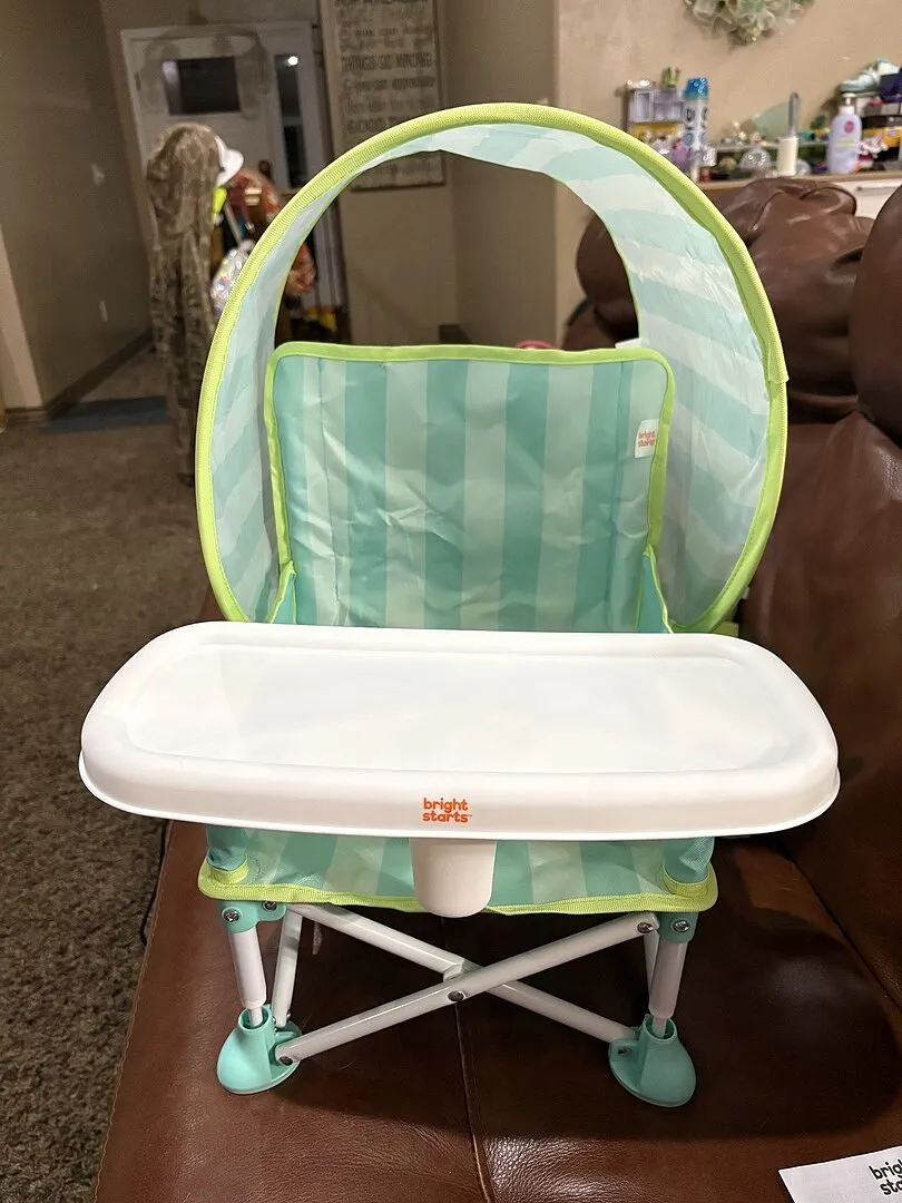Bright Starts Pop N Sit Cabana Sitzerhöhung Teal UPF50+