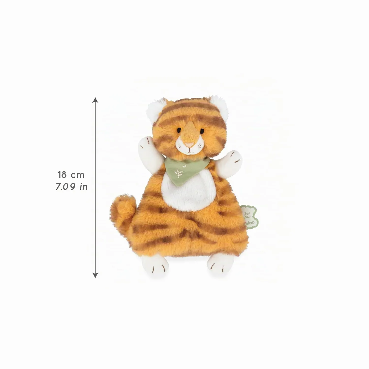 Kaloo Les Amis Papaye Tiger Schmusetuch 18 cm