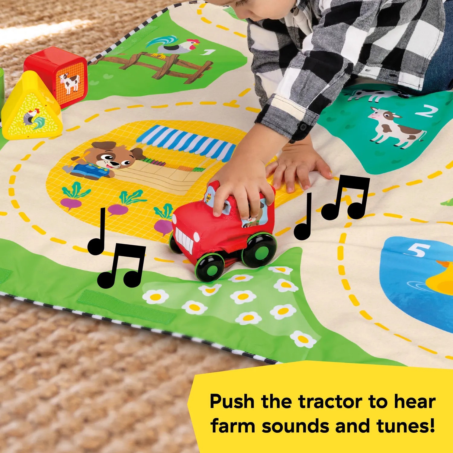 Baby Einstein Farm Explorers Busy Barnyard Spieldecke 4-in-1