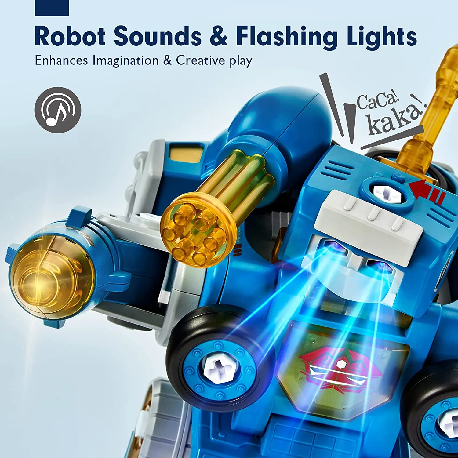 hahaland 5 in 1 Roboter Spielzeug blau zerlegbar
