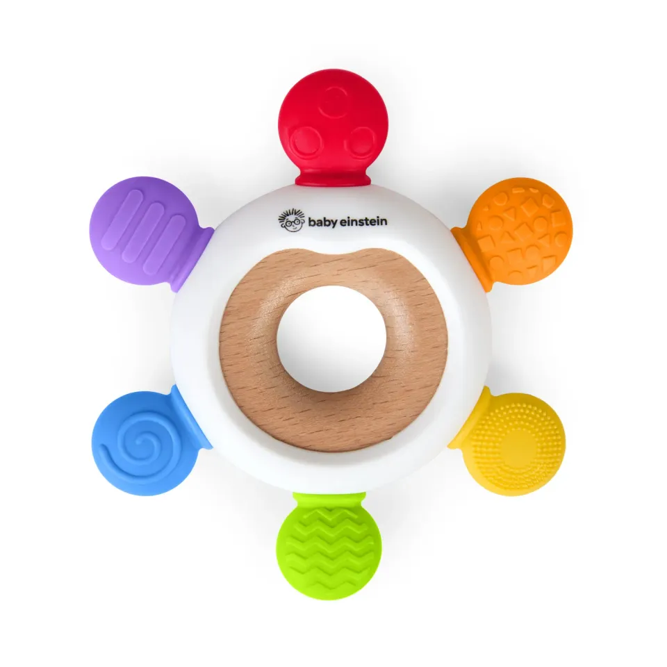 Baby Einstein Soothe Explore Beißring Holz Silikon ab 3 M