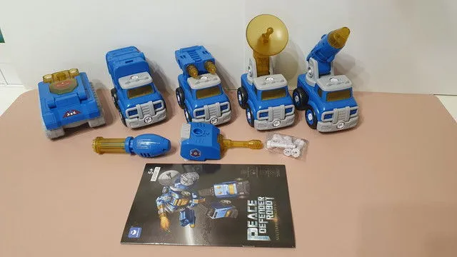 hahaland 5 in 1 Roboter Spielzeug blau zerlegbar