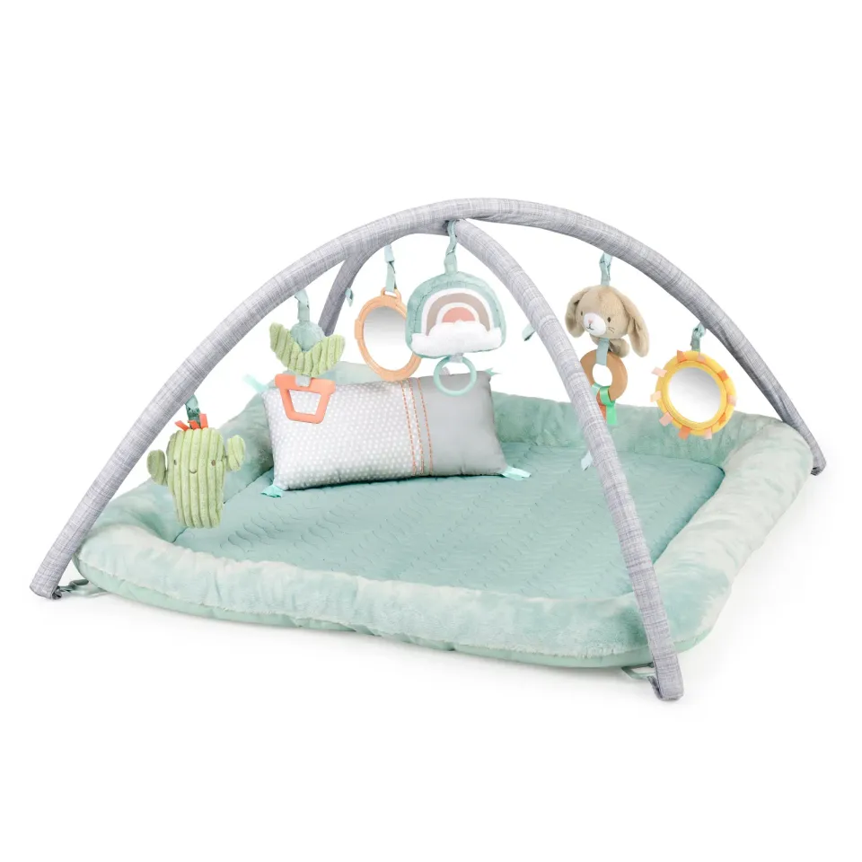 Ingenuity Calm Springs Spielbogen Plüschdecke Bambus mit 6 Toys