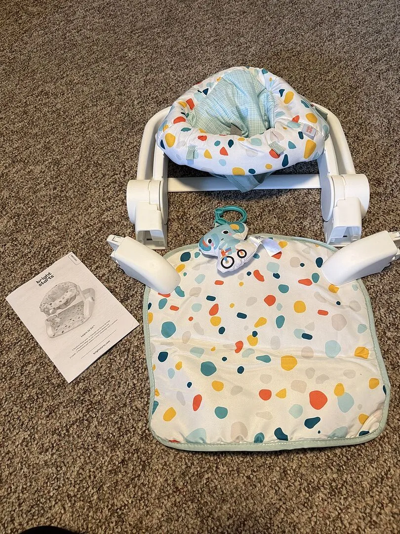 Bright Starts Learn-to-Sit 2-Position Babysitz mit Elefant