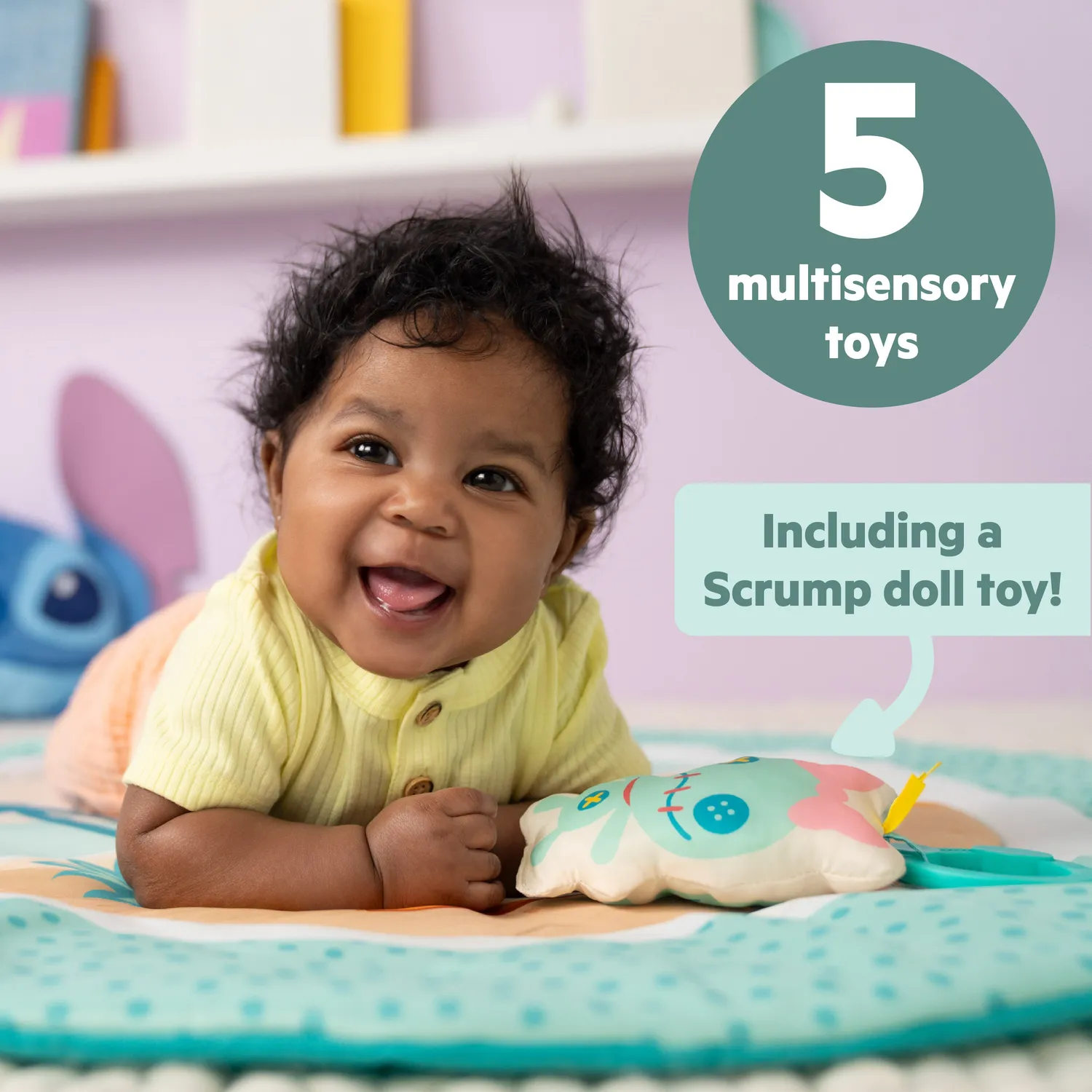 Disney Baby Stitch Party Spielbogen Paradise mit 5 Spielzeug