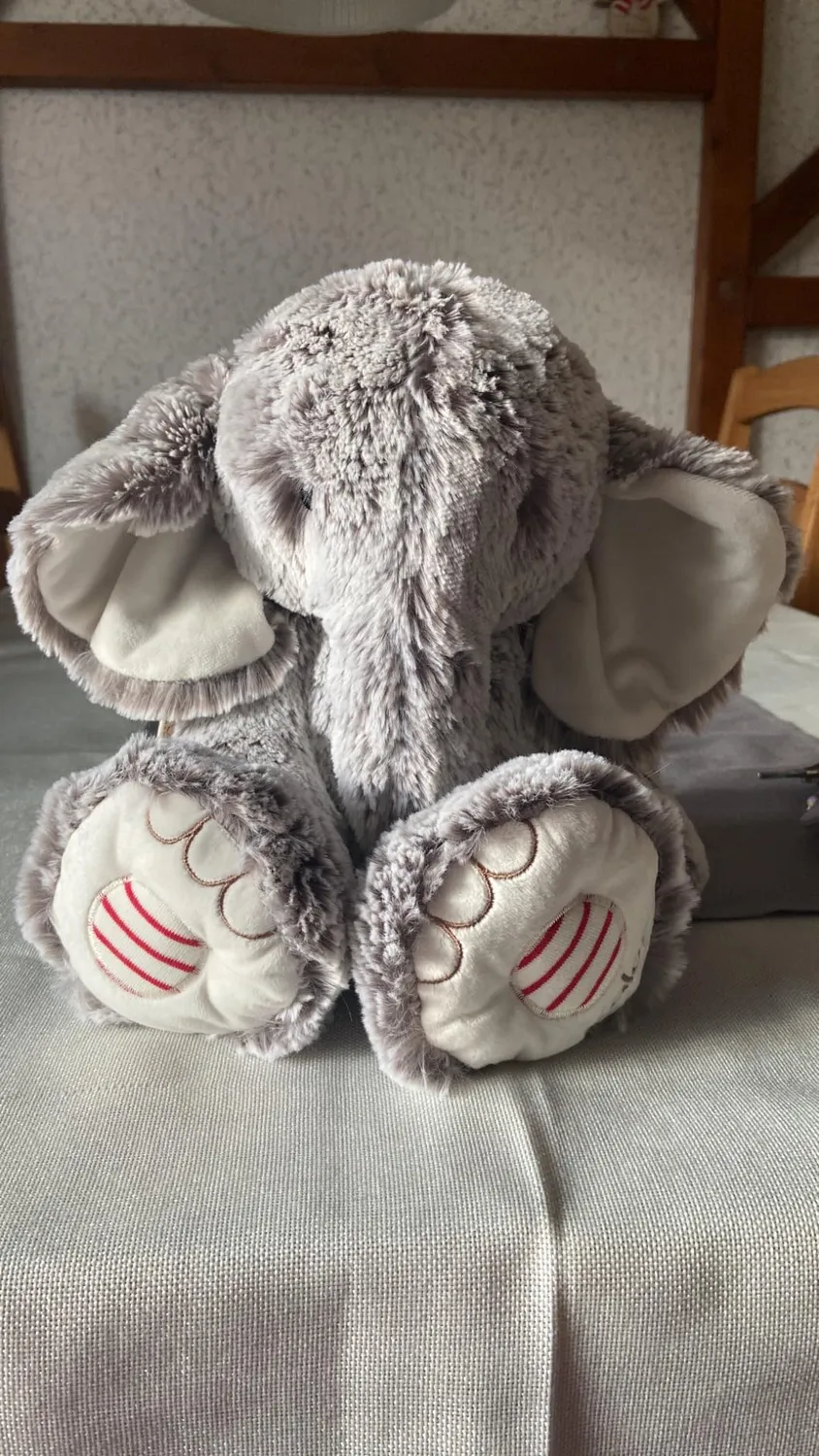 Kaloo Rouge Noa Plüschelefant 38 cm grau weich