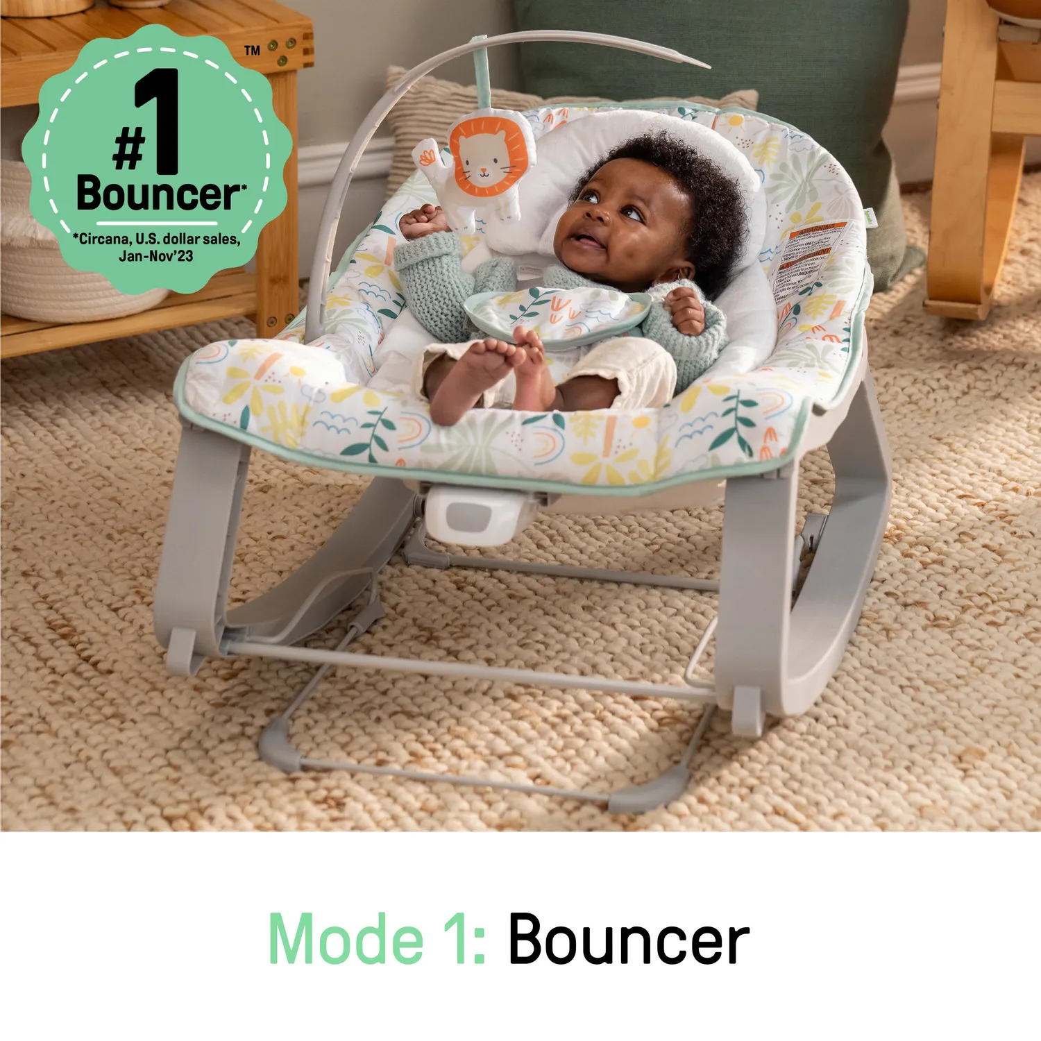Ingenuity Keep Cozy Babywippe 3in1 Madi mit Vibration