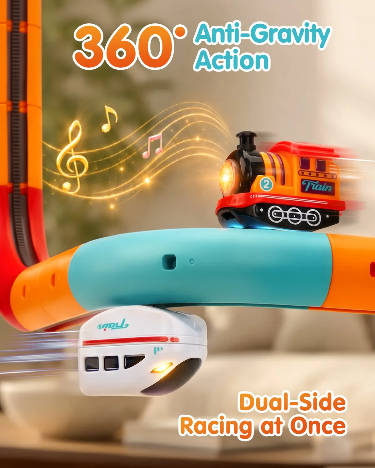hahaland 3D Anti-Gravity Autobahn-Set 64-teilig mit Auto