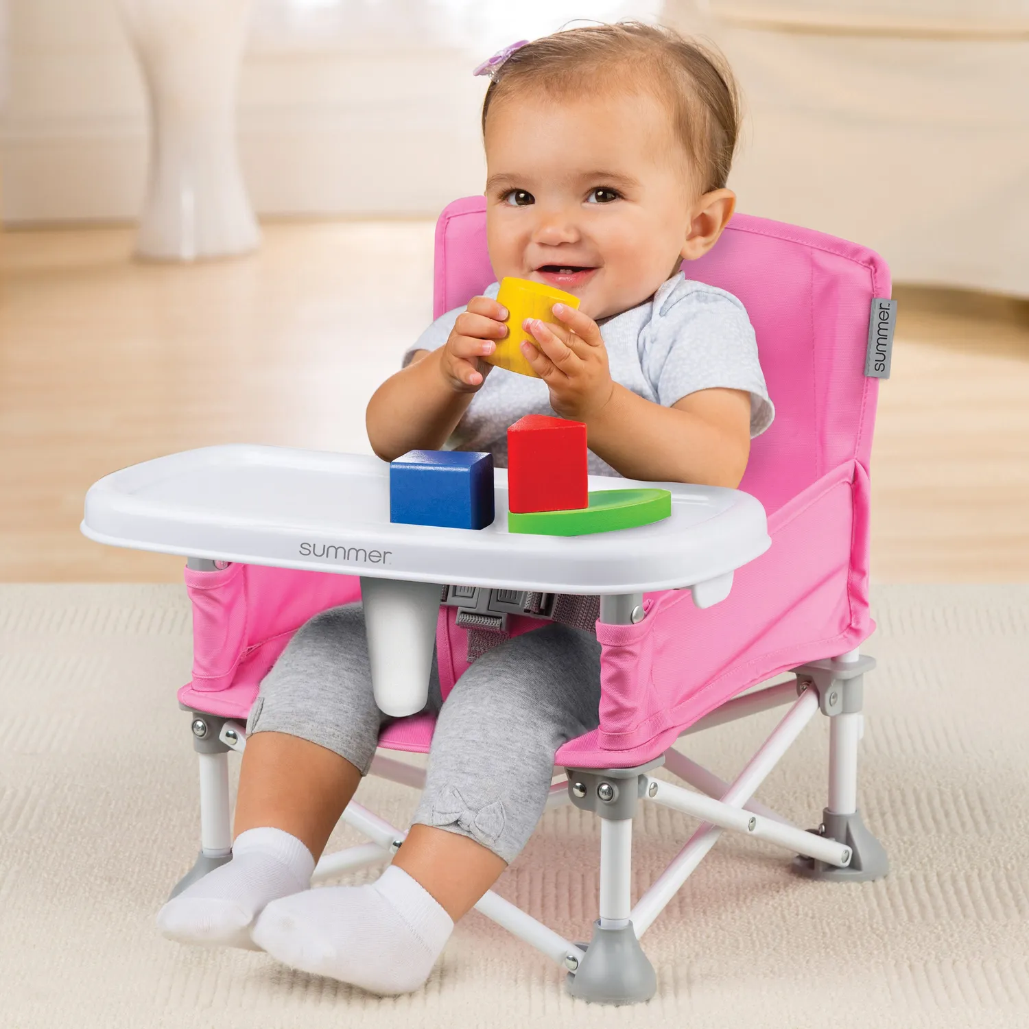 Summer Pop N Sit Booster pink Sitzerhöhung Tablett