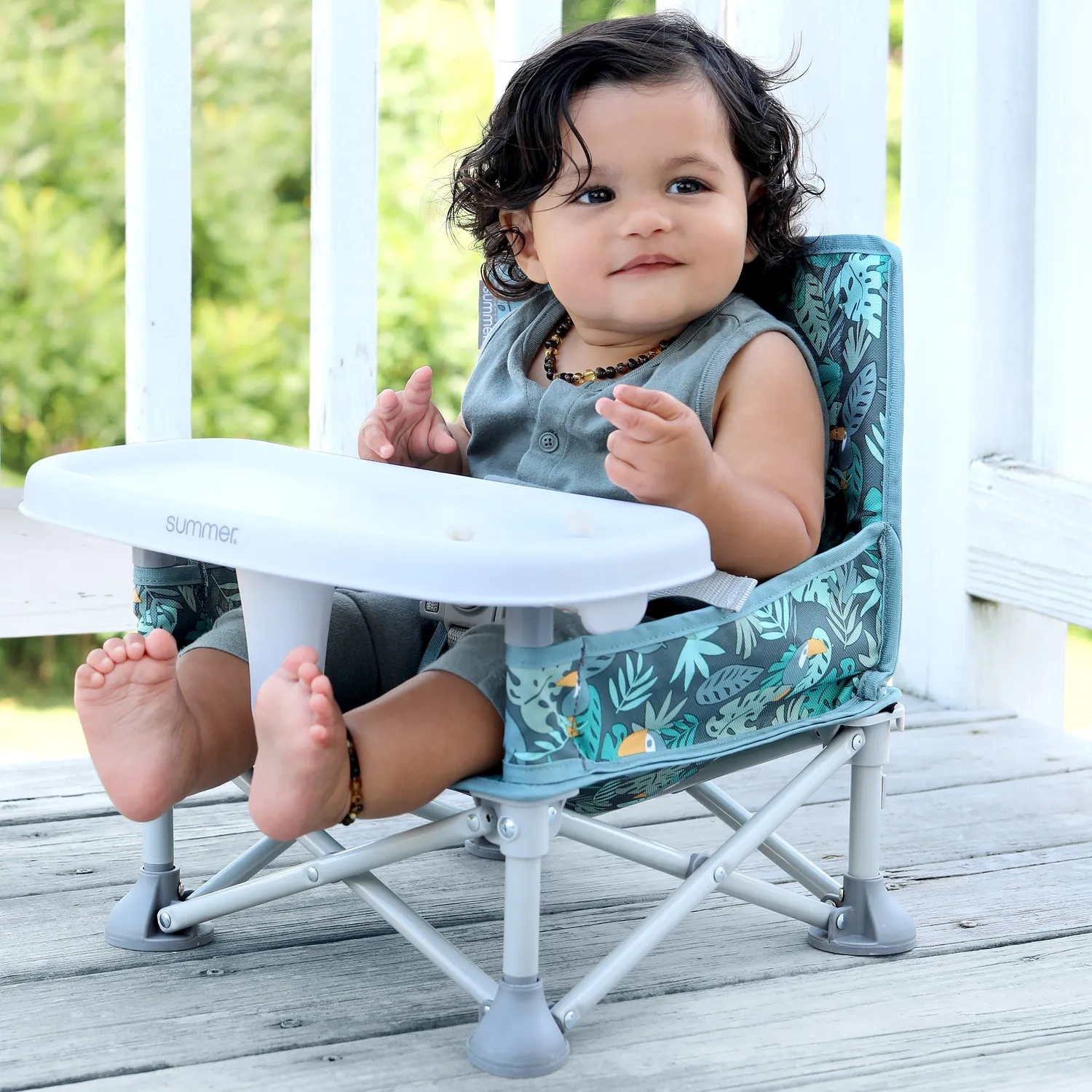 Summer Pop N Sit DLX Booster Sitzerhöhung Jungle Botanical