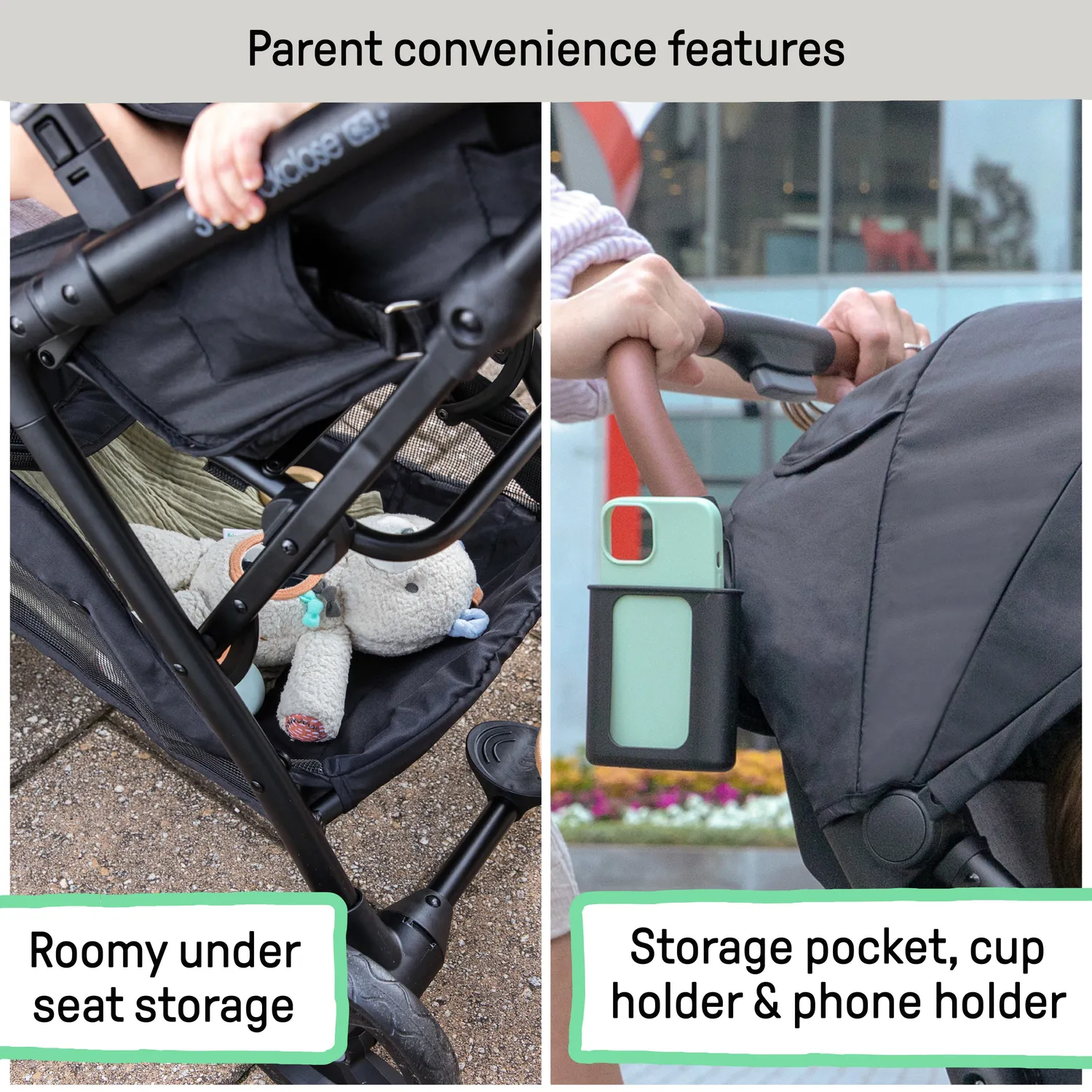 Ingenuity 3Dquickclose CS+ Compact Fold Buggy Schwarz Einhand-Faltung