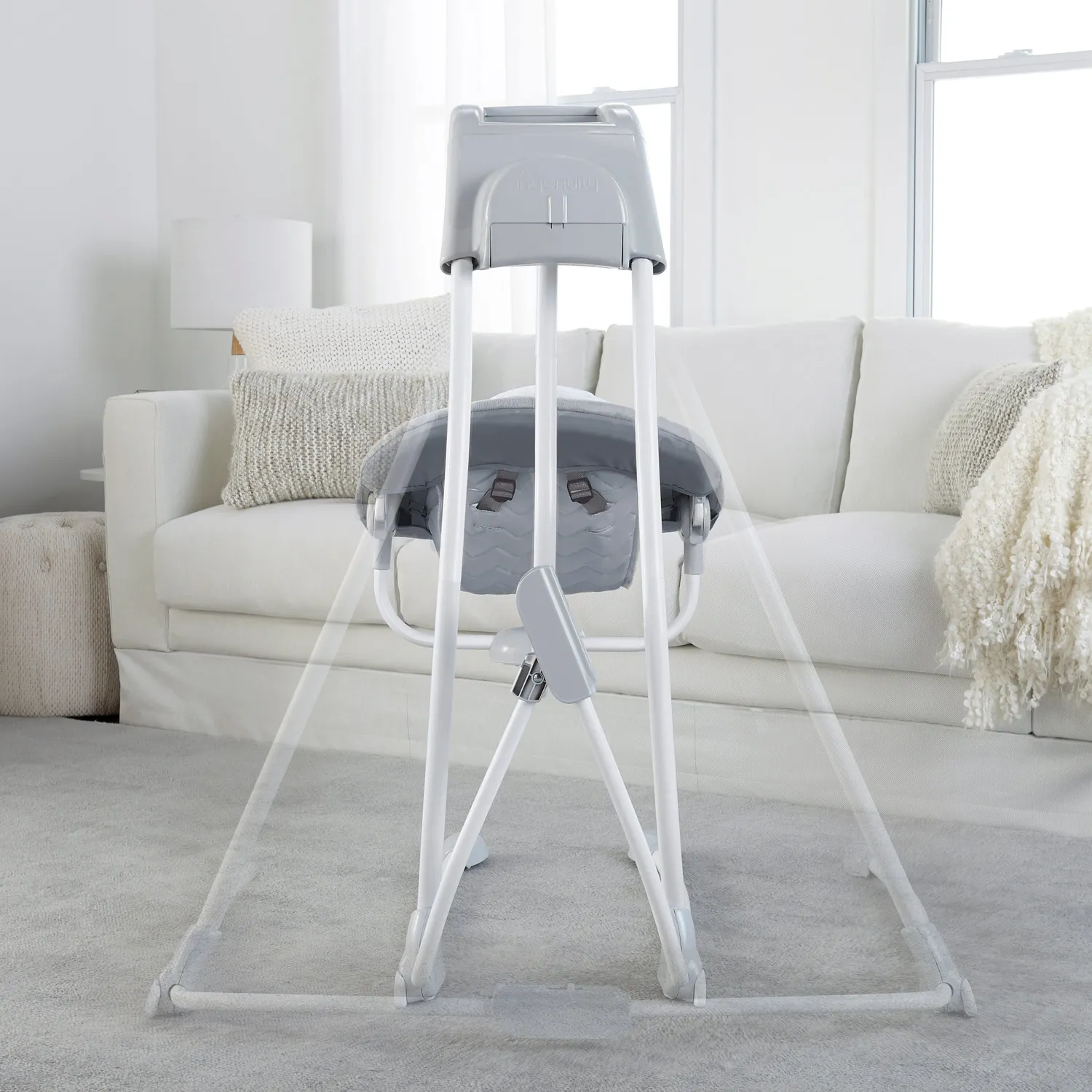 Ingenuity InLighten Braden Babyschaukel Mesh mit Licht