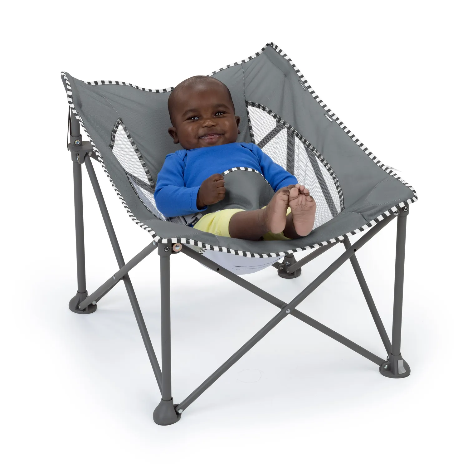 Bright Starts Pop N Chill Reisesitz grau faltbar