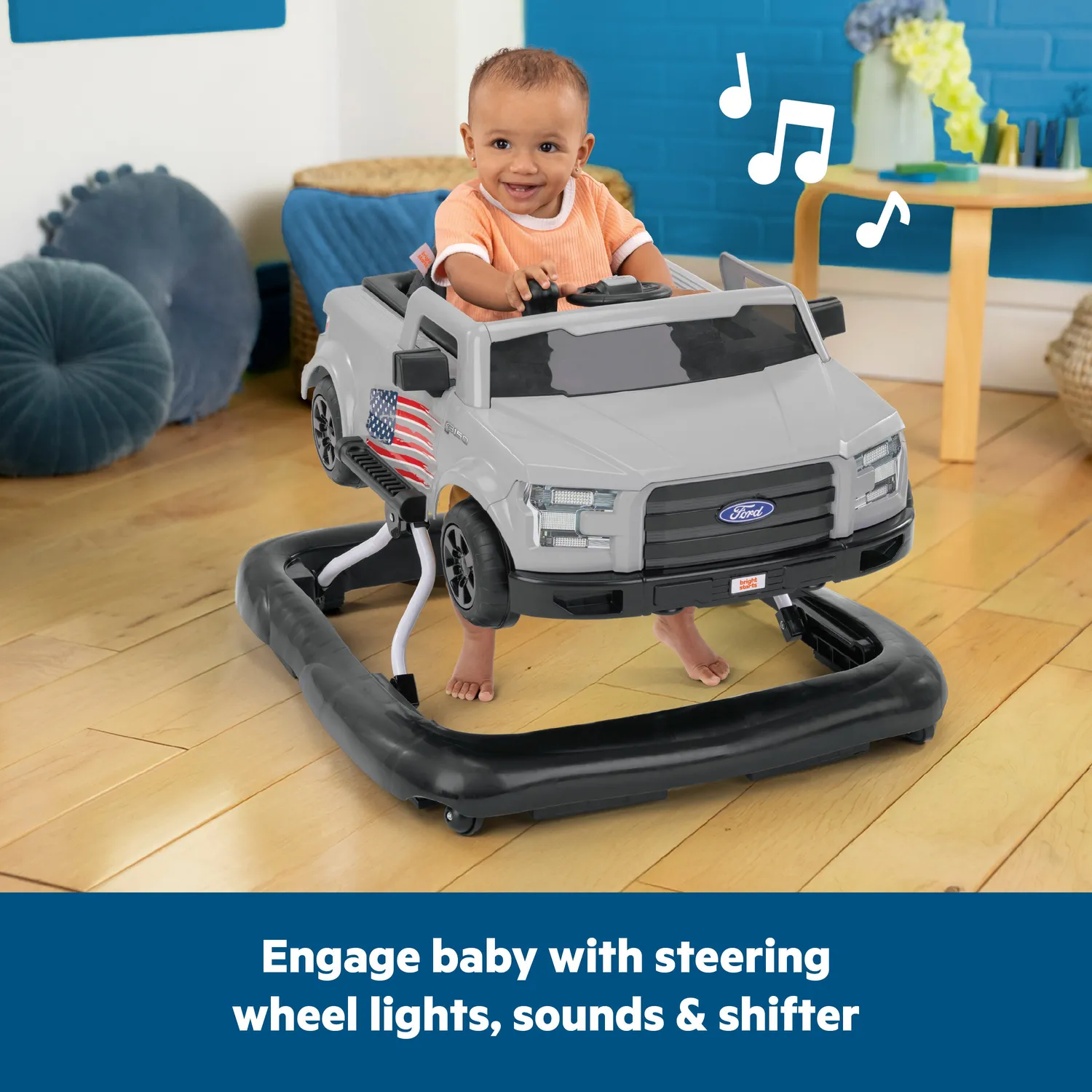 Bright Starts Ford F-150 Lauflernhilfe 4-in-1 rot