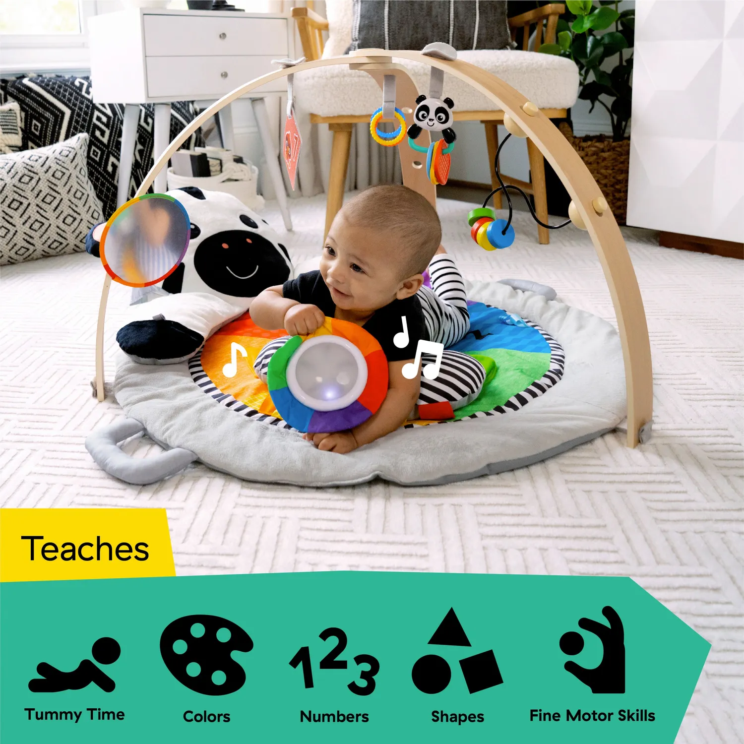 Baby Einstein Zen Activity Gym Spieldecke Holz