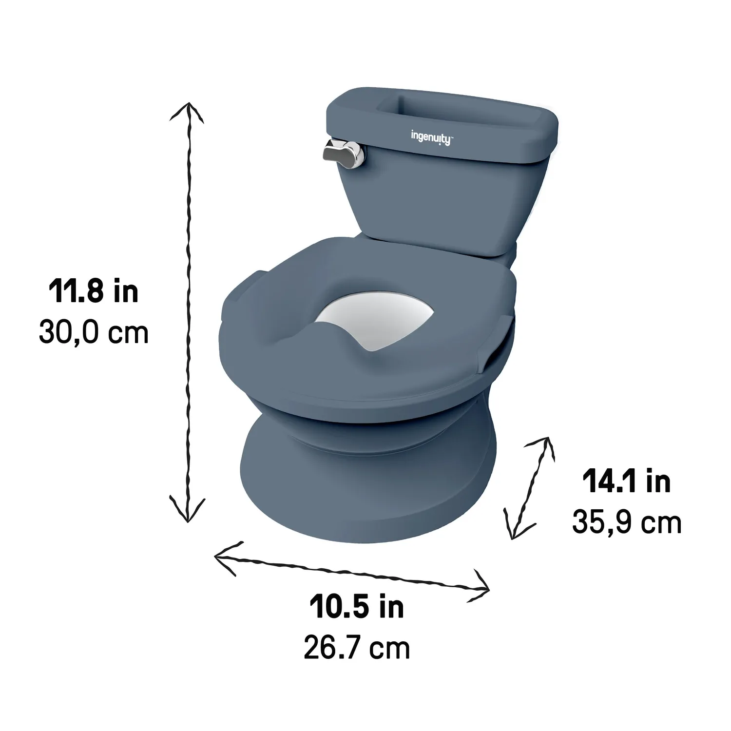 Ingenuity My Size Potty Pro Lerntöpfchen Blau