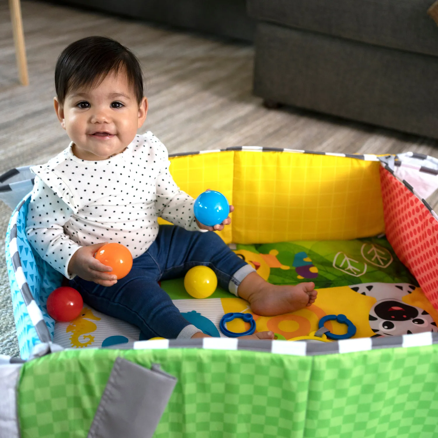 Baby Einstein Patchs 5-in-1 Color Playspace Spieldecke mit Bällebad