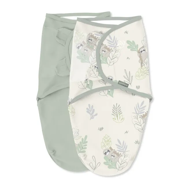 SwaddleMe Original Pucksack 0-3 Monate 2er-Pack Faultier
