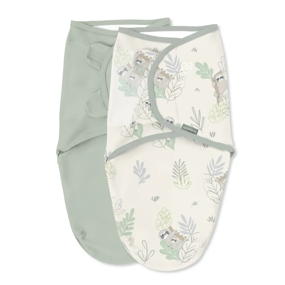 SwaddleMe Original Pucksack 0-3 Monate 2er-Pack Faultier