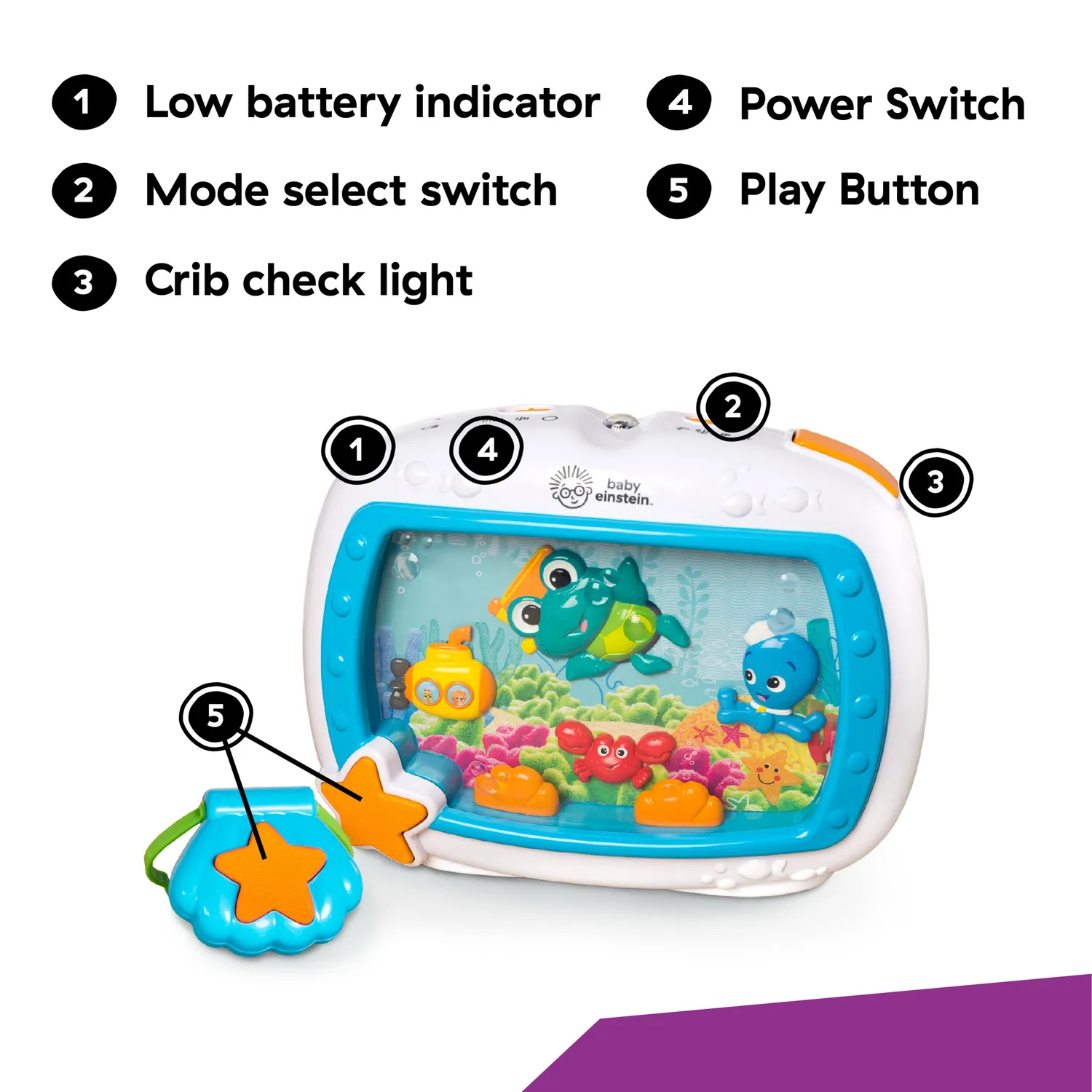 Baby Einstein Sea Dreams Soother Einschlafhilfe mit Licht