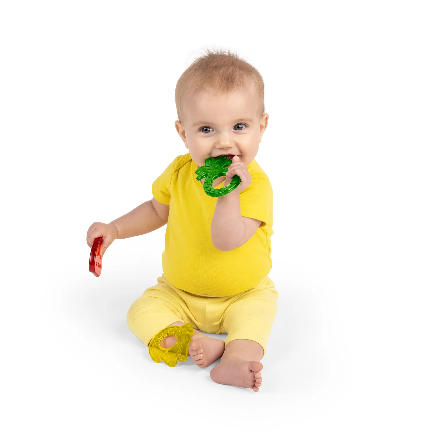 Bright Starts Juicy Chews Beißring Obst 3er Pack ab 3 Monate