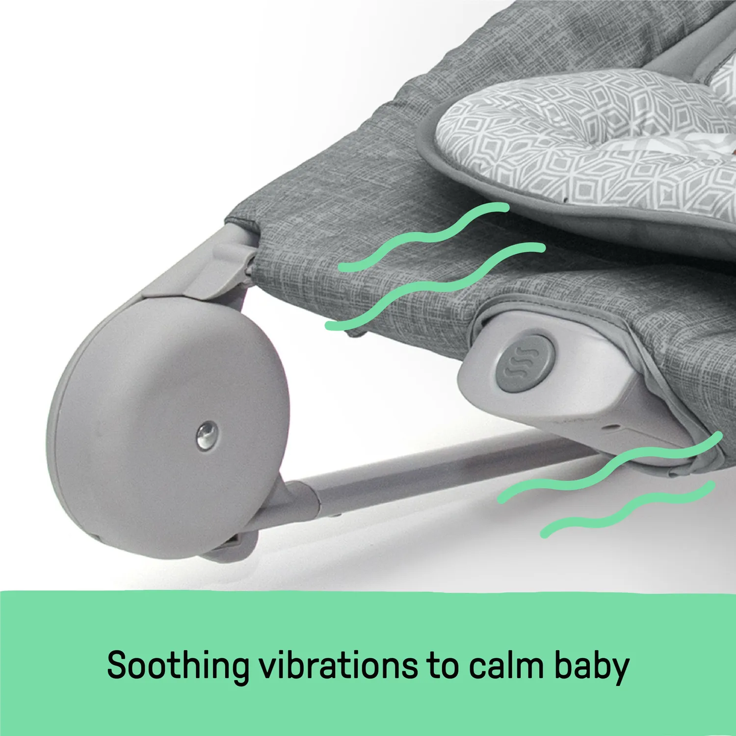 Summer by Ingenuity 2-in-1 Bouncer Rocker Wippe Grau Vibration