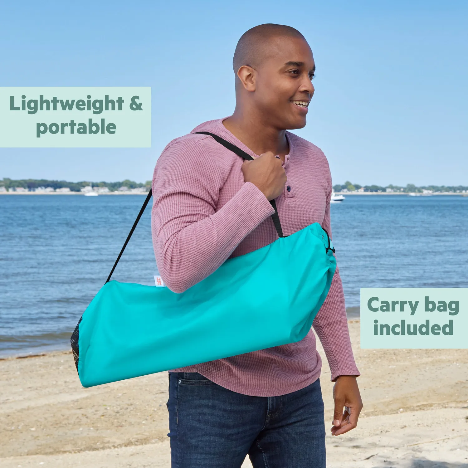 Bright Starts Disney Baby Pop 'N Chill Babyliege Blau mit Sonnendach