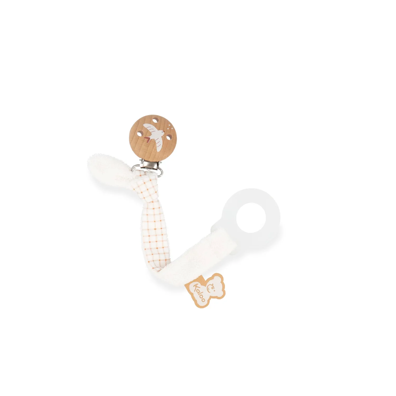 Kaloo Schnullerclip Schnullerhalter Creme 22 cm ab Geburt
