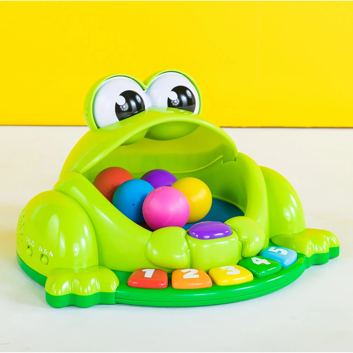 Bright Starts Pop & Giggle Pond Frog Ball Popper Frosch 6 Bälle