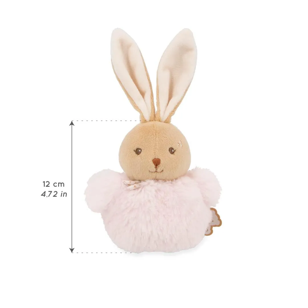 Kaloo Stimuli Pompon Hase Plüsch rosa 12 cm mit Halstuch